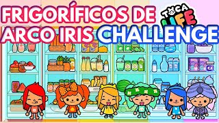 CHALLENGE Frigorífico ARCOIRIS organizando la comida por colores en Toca Life World con Ruth