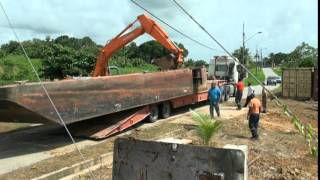 Mobilization of 2 Sectional Pontoon Barge (Part 6)