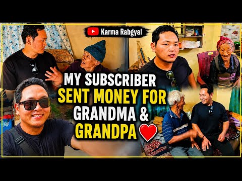 A Subscriber’s Beautiful Gift for Grandma & Grandpa ❤️ #tibetanvlogger #tibetanyoutuber