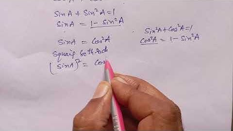SinA+Sin2A=1,find Cos2A+Cos4A