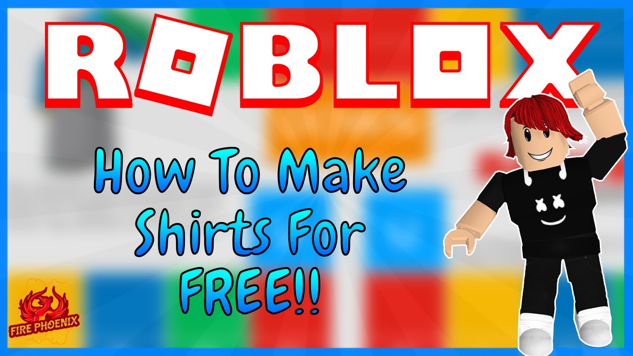 How To Make A Free Shirt In Roblox Youtube