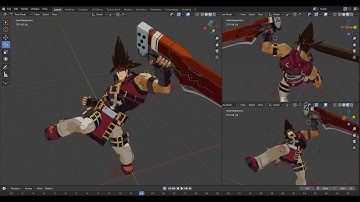 Blender Animation - Guilty Gear Xrd - Sol Badguy
