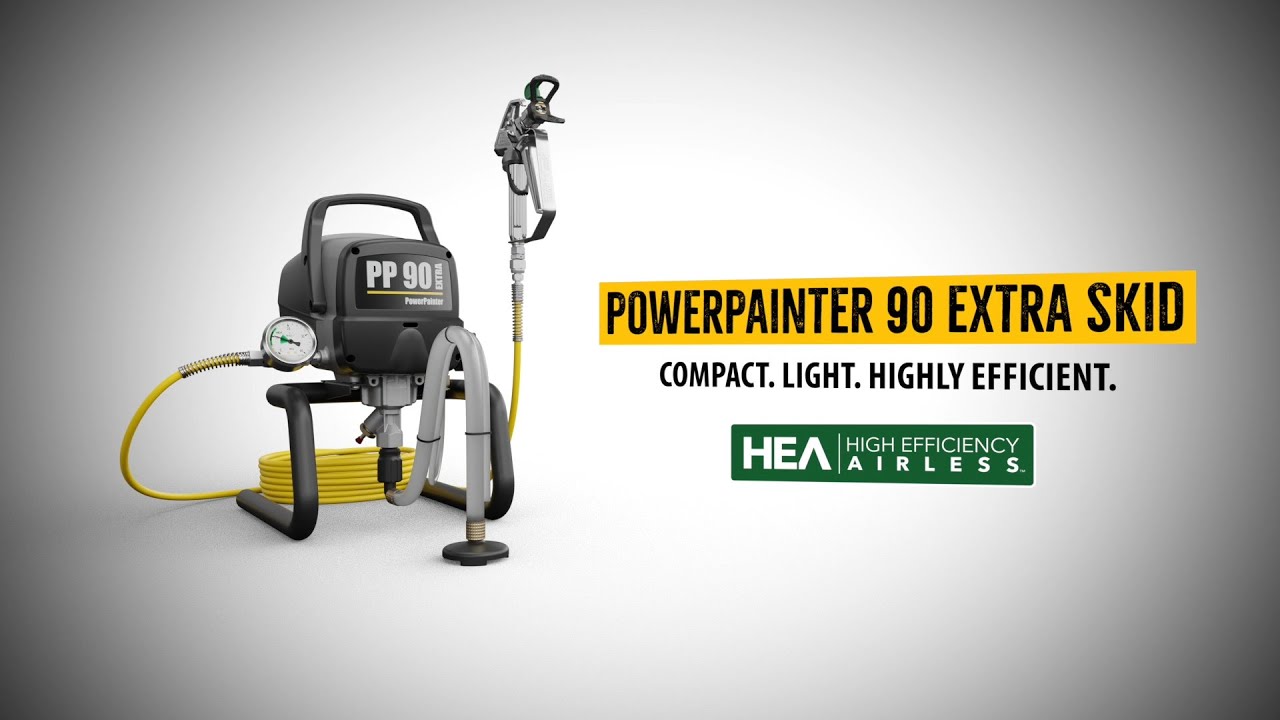 WAGNER PowerPainter 90 Extra Skid | Compact. Light. Highly efficient -  YouTube