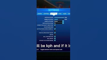 How to turn it to kph and mph when you score a goal in rocket league #rocketleague #shorts #tutorial