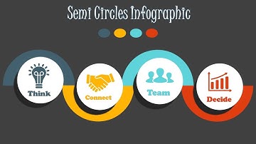 3d semi circles infographic using only MS powerpoint | powerpoint animation tutorial