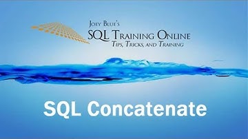Sql Training Online - Sql Concatenate  2019