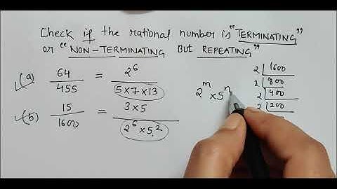 Is terminating or Non Terminating but Repeating rational number?(@ComfortUrMaths)