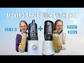 Making apple juice with the nama j2 and the hurom h320n