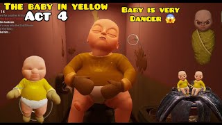YELLOW BABY IS VERY DANGEROUS 😱 THE BABY IN YELLOW ACT 4