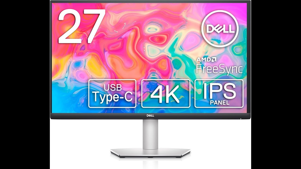 ポンコツ　DELL S2722QC Amazon.com: Dell S2722QC Monitor - 27 inch 4K USB-C , UHD