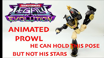 UNBOXING AND BLIND TRANSFORMATION OF TRANSFORMERS LEGACY EVOLUTION ANIMATED PROWL