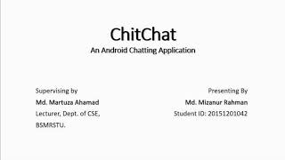 ChitChat android application presentation screenshot 1