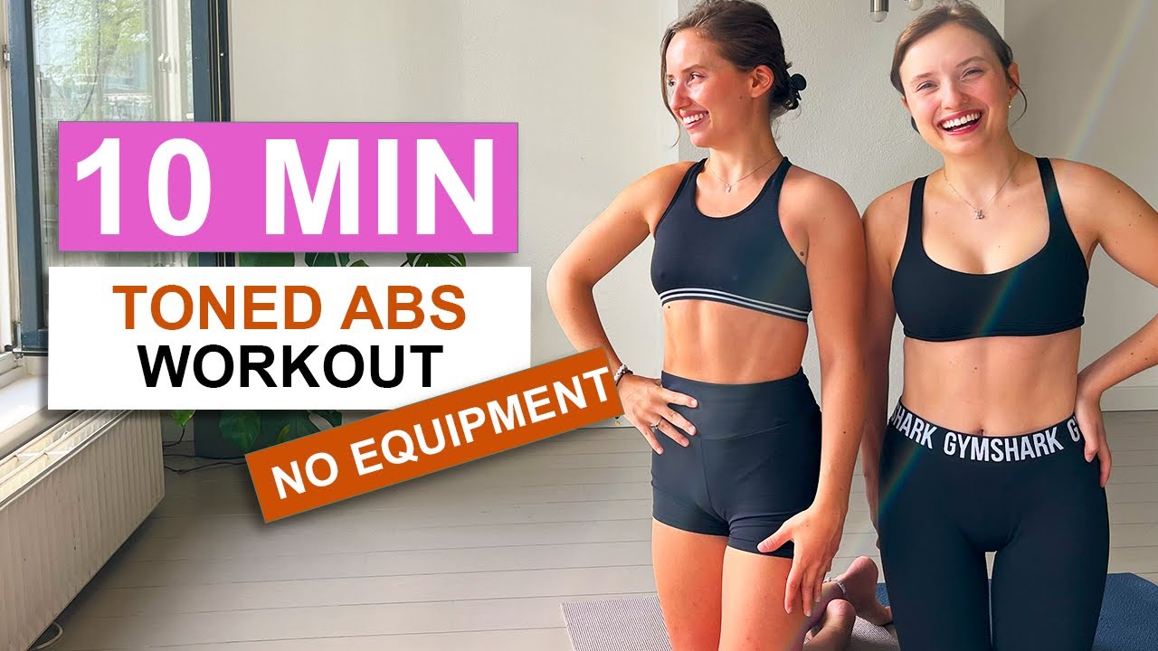 10 MIN TONED ABS WORKOUT // Get defined abs for summer, super quick NO ...