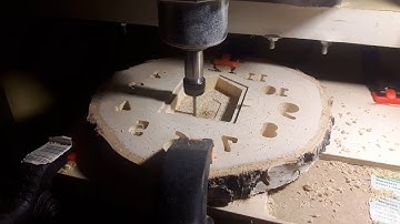 Wall clock cutting -second side - cnc diy