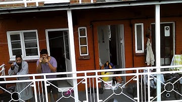 Syma X5C-1, first fly and it landed on a tree