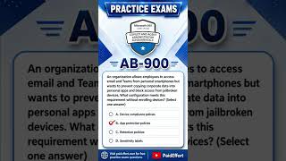 AB-900 Practice Exam Question: BYOD Data Protection