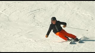 DAKA Challenge #3: Gesneden vs. Gerutschte bochten. Achter een sneeuwscooter de berg af!!