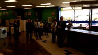 Play video: Senator Paul Farrow's speech at the Grand Opening of our Brand New ReStore