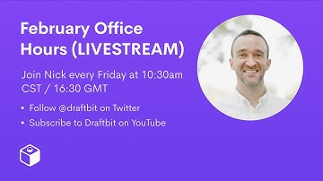 2/26: Draftbit Office Hours - LIVESTREAM