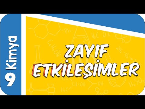 9. Sınıf Kimya: Zayıf Etkileşimler #2022