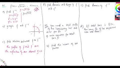 Video 4: 5.3 Inverse functions