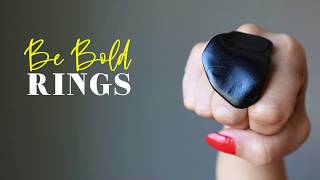 Be Bold with Chunky Gemstone Rings