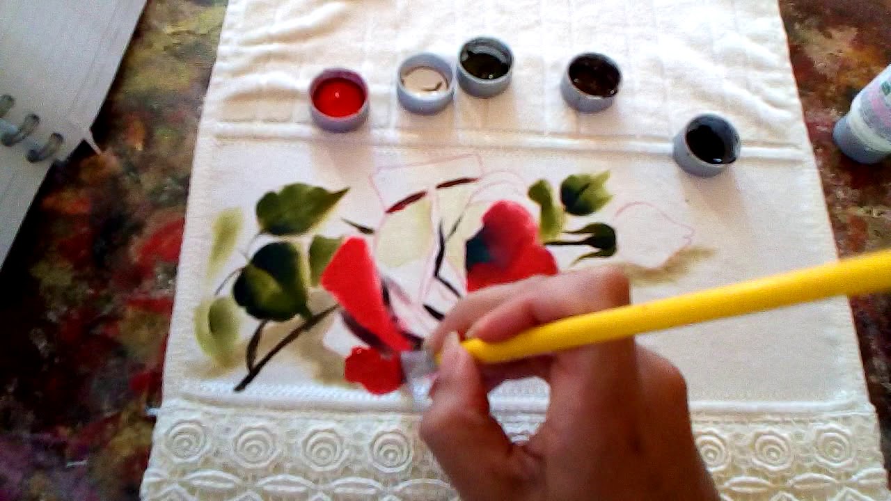 Catherine Klein  pintura de rosas vermelhas