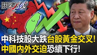 中科技股帶頭大跌…台股超越港股「黃金交叉」！ 黃：顯現中國內外交迫恐續下行！【關鍵時刻】20231128-6 劉寶傑 黃世聰