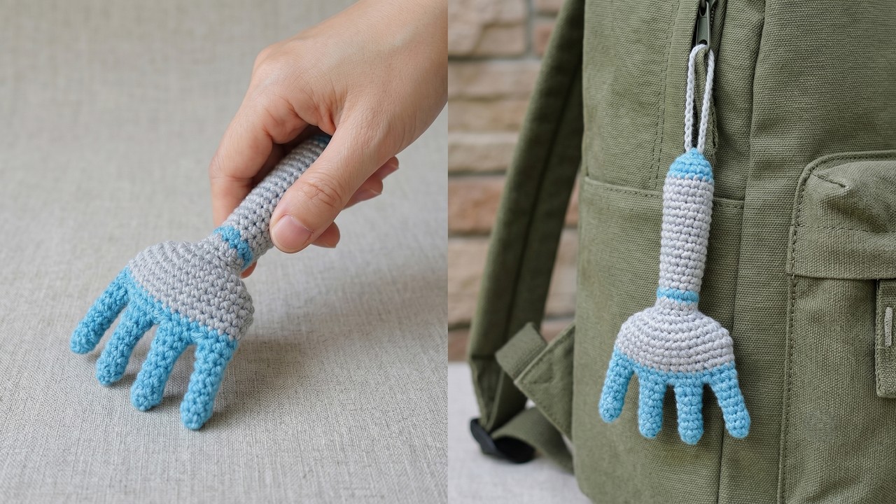 Gardening Series] Mini Rake Crochet Tutorial! Complete Your Garden