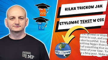TEKST W CSS | Kurs Online HTML i CSS - Lekcja 31