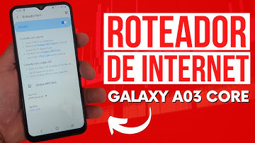 COMO USAR CELULAR SAMSUNG GALAXY A03 CORE COMO ROTEADOR DE INTERNET