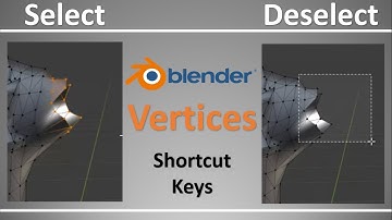 blender selection techniques ( Select / Deselect ) select vertices in blender deselect vertices