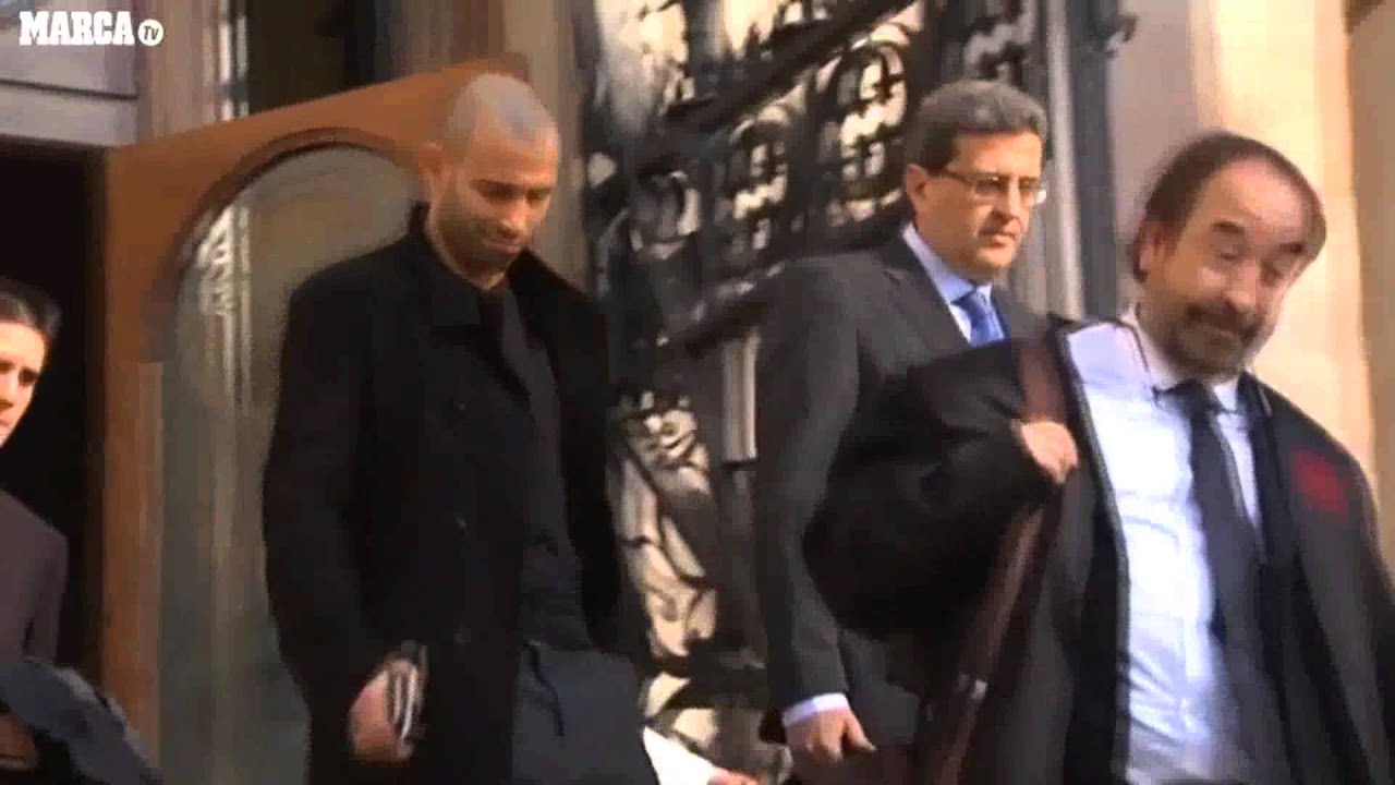 Javier Mascherano declarando ante el juez y condenado a 1 año de cárcel por fraude fiscal