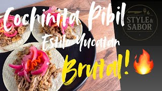 Cochinita Pibil estilo Yucatán🇲🇽🔥Pork Tacos that melt in your mouth | Brutales, jugosos y adictivos🌮