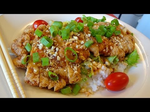 Fried Chicken Cutlets Chinese Restaurant Style