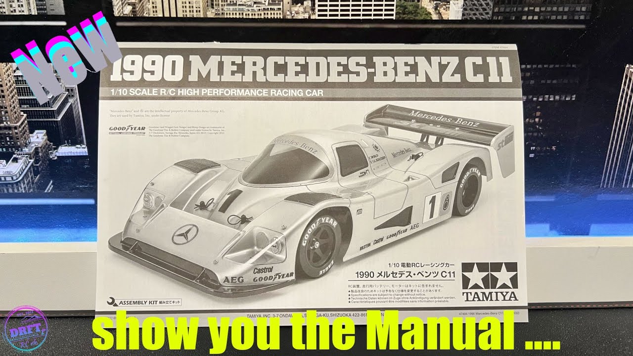 TAMIYA Mercedes-Benz C11 完成ボディとベアリング付き Rc