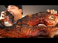 야들야들 잘 익은 통돼지바베큐와 김치 먹방~!! 리얼사운드 ASMR social eating Mukbang(Eating Show)