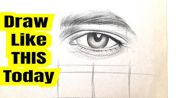 Eye Drawing Tutorial For Absolute Beginners | NO EXPERIENCE Needed | How To Draw Eyes Step By Step