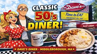Is This the BEST Classic 50’s Diner in Massachusetts? | Dave’s Diner Review