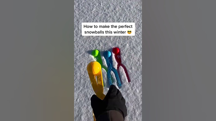 Would you be able to make the perfect snowball??