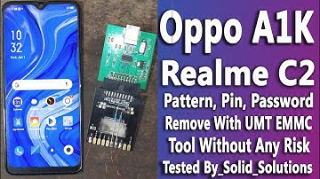 Oppo A1K, Realme C2 Pattern Unlock With Emmc Tool.