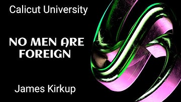 CALICUT UNIVERSITY|4TH SEMESTER BA/BSC ENGLISH|SPECTRUM|NO MEN ARE FOREIGN