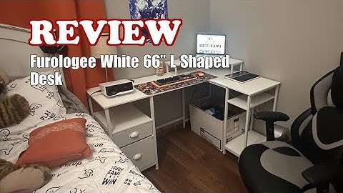 Furologee White 66” L-Shaped Desk Review: Features & Setup 2025