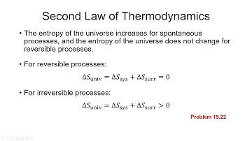 General Chemistry II CHEM-1412 Ch 19 Thermodynamics Part 1 Entropy