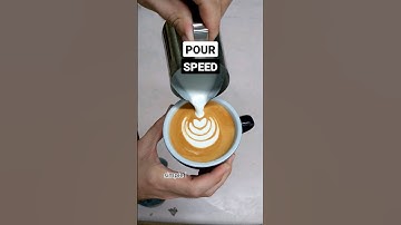 ARE YOU POURING TOO FAST? #latteart #coffee #crema #homebarista