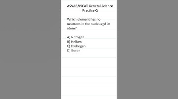 ASVAB/PiCAT General Science Practice Test Question #acetheasvab with #grammarhero