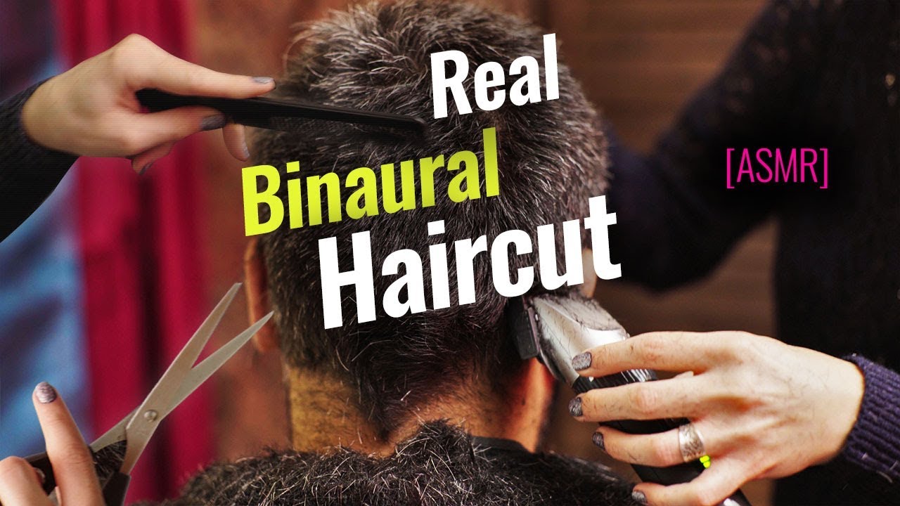Real Binaural Haircut And Head Massage Asmr 4k Youtube