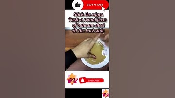 How To Make A Canvas #shorts #kraftkitijori #diycanvas #roundcanvas #canvas #board #ytshorts #diy