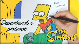 BART SIMPSON - Desenhando e pintando! How to draw Bart Simpson?  #satisfying #kids #thesimpsons