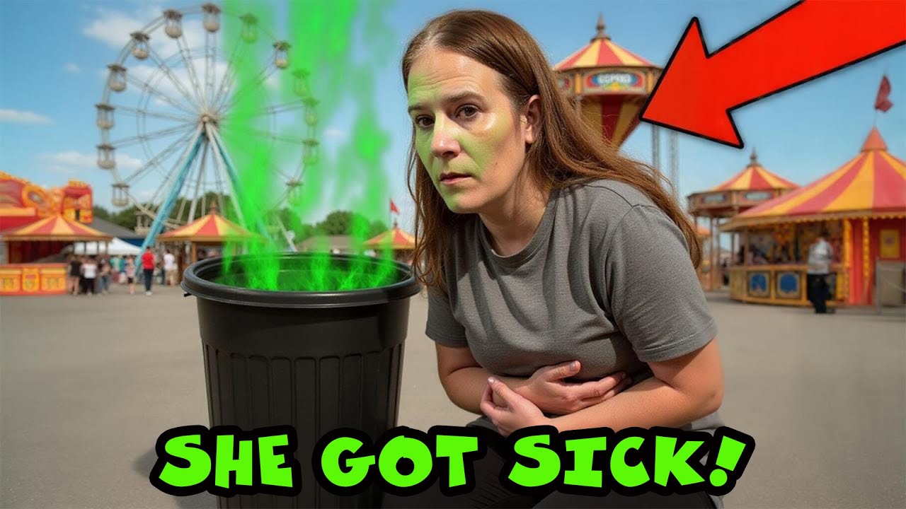 Её тошнит! Моей маме стало плохо на ярмарке!